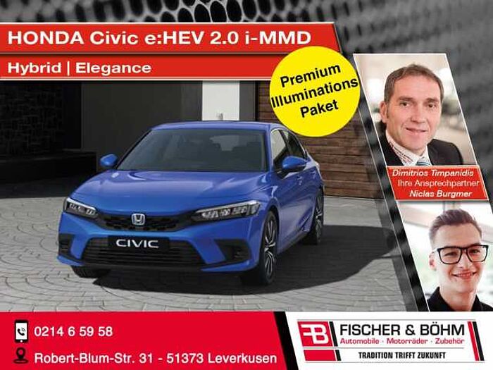 Honda Civic e: HEV 2.0 i-MMD Hybrid Elegance