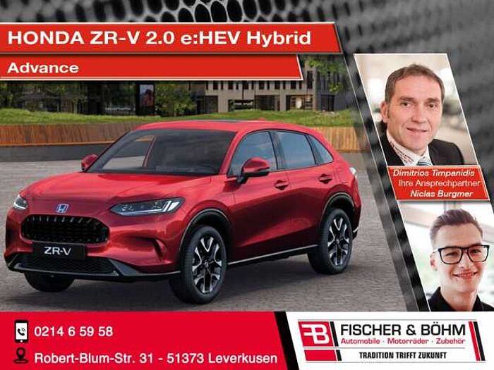 Honda ZR-V 2.0 e: HEV Hybrid Advance