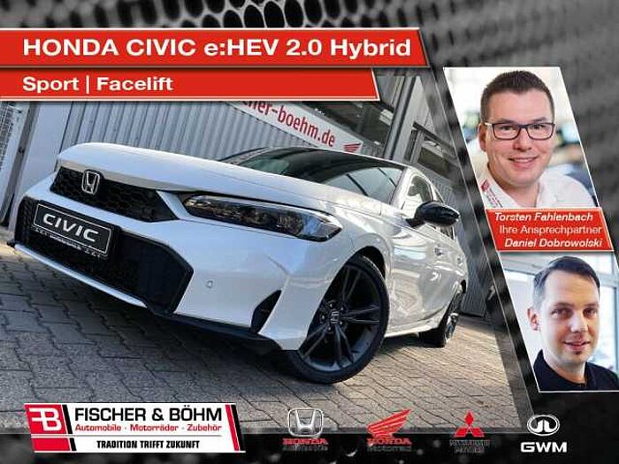 Honda Civic e: HEV 2.0 i-MMD Hybrid Sport - Facelift