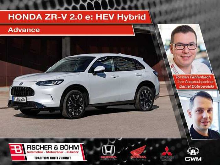 Honda ZR-V 2.0 e: HEV Hybrid Advance
