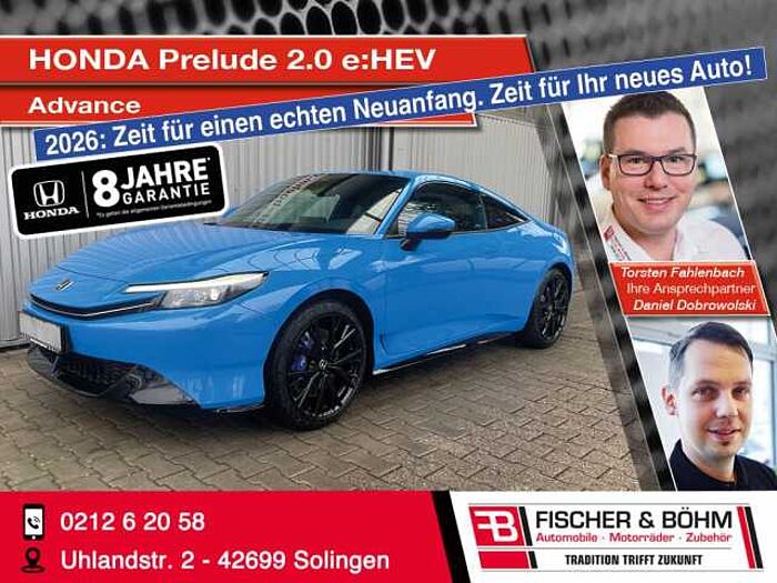 Honda Prelude 2.0 e: HEV Hybrid Advance