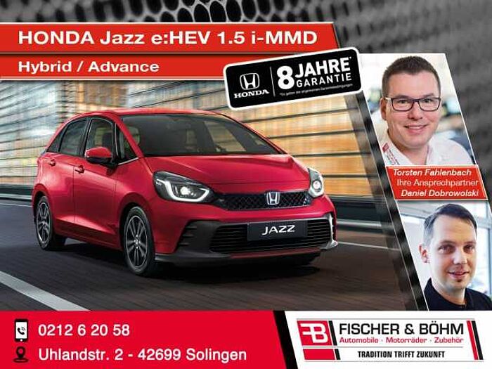 Honda Jazz e:HEV 1.5 i-MMD Hybrid Advance