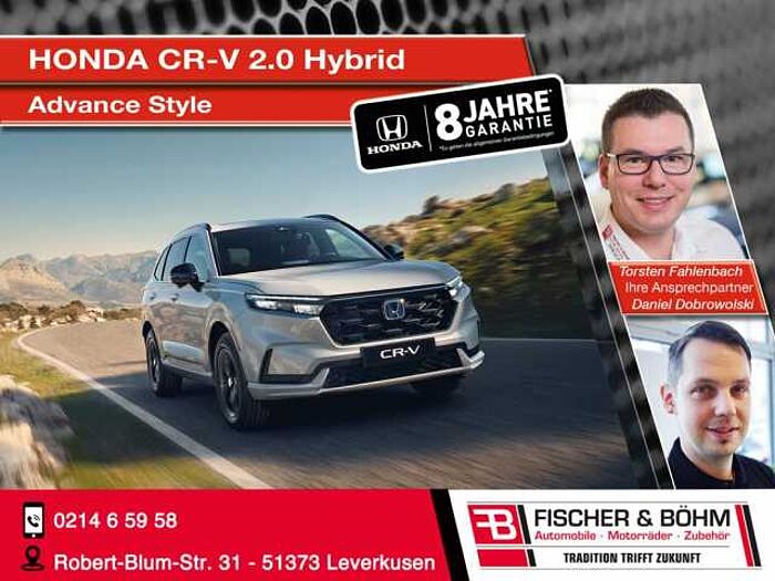 Honda CR-V 2.0 e: HEV Hybrid Advance - Style